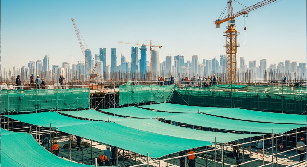 How Shade Nets Improve Safety and Productivity on Qatar Construction Sites
